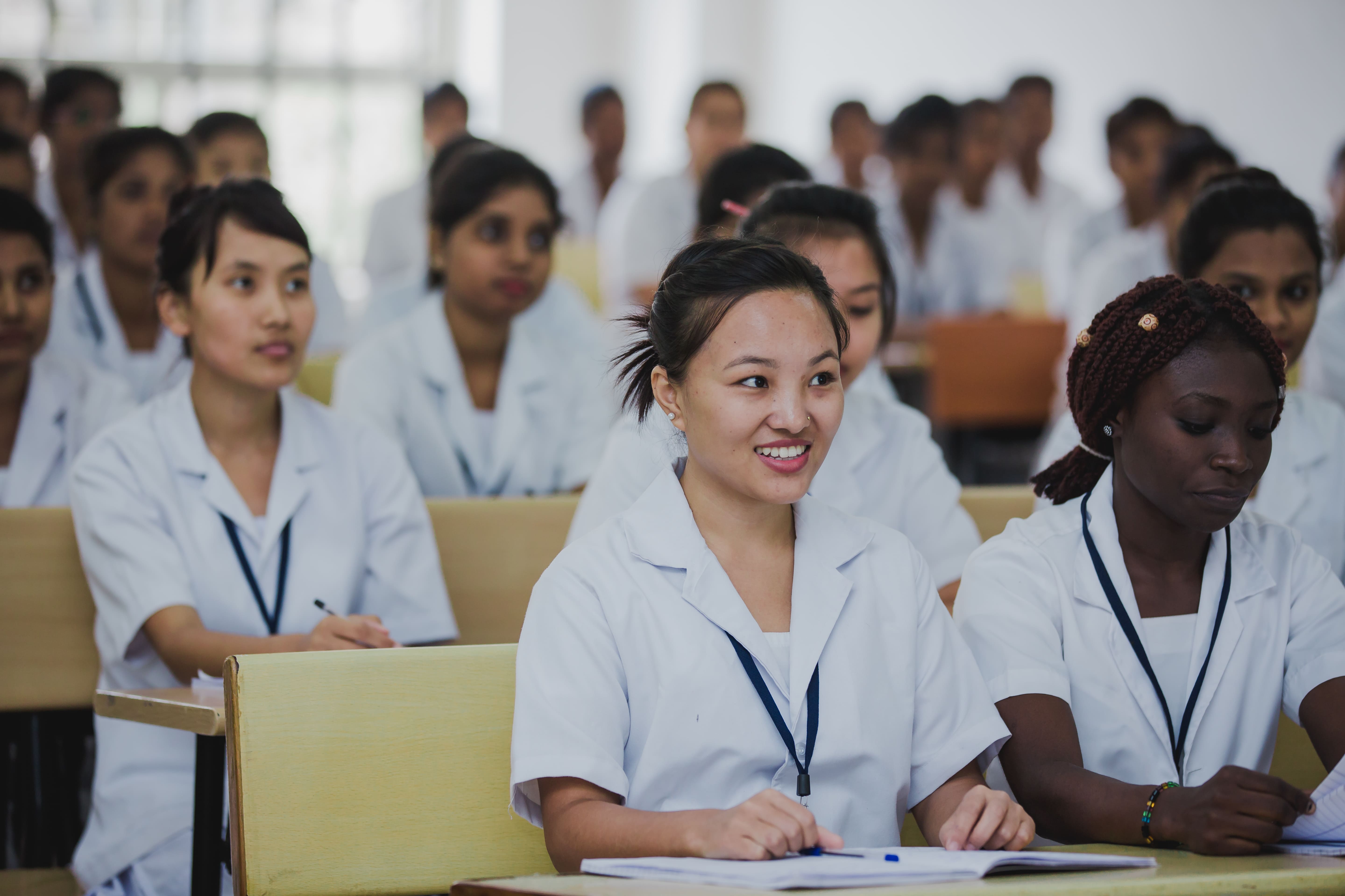 Class Rooms in SB College of Management in North Bangalore